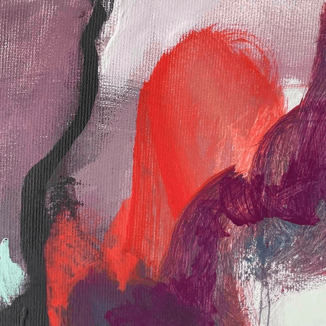 Opportunités, 80x80x2,5cm, Œuvre de l’artiste Eva Chesneau, sur TOILE, bords peints, prêt à être accroché, sans cadre