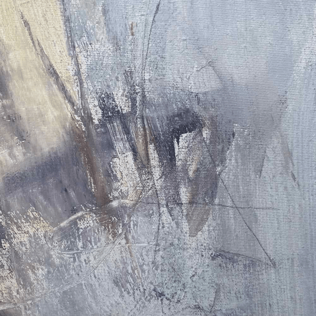 Ascension périlleuse,200x120x3cm, Diptyque de l’artiste Eva Chesneau, sur toile, bords peints, prêt à être accroché, sans cadre