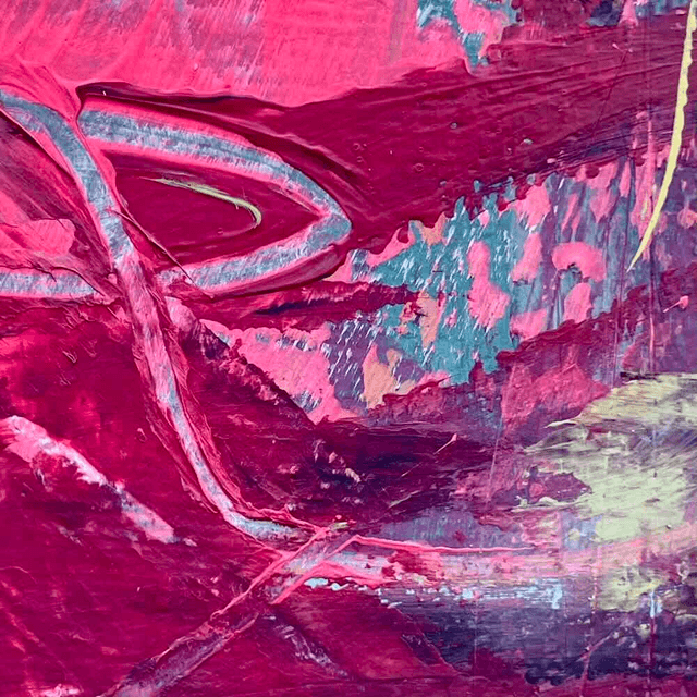 Turbulences, 80x80x2,5cm, Tableau de l’artiste Eva Chesneau, sur TOILE, bords peints, prêt à être accroché, sans cadre