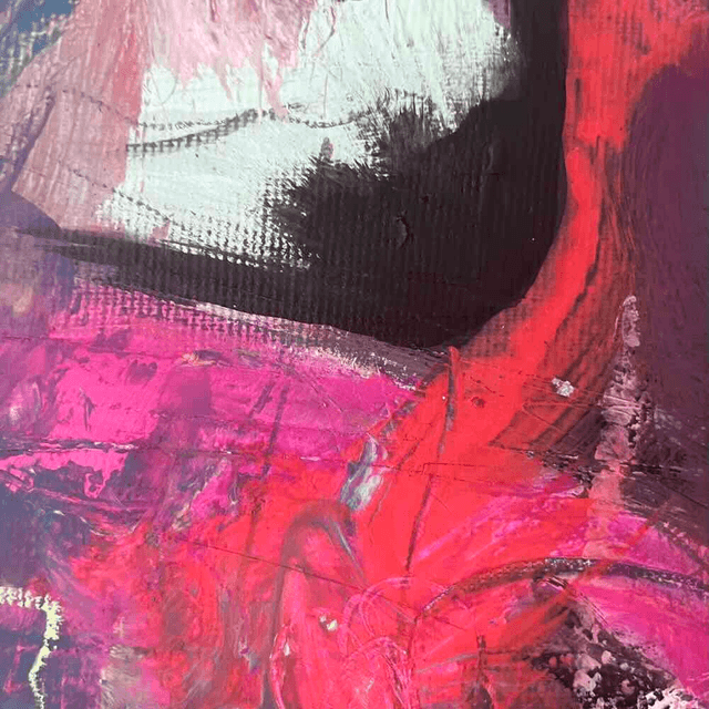 Opportunités, 80x80x2,5cm, Œuvre de l’artiste Eva Chesneau, sur TOILE, bords peints, prêt à être accroché, sans cadre
