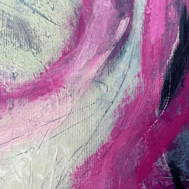 Opportunités, 80x80x2,5cm, Œuvre de l’artiste Eva Chesneau, sur TOILE, bords peints, prêt à être accroché, sans cadre