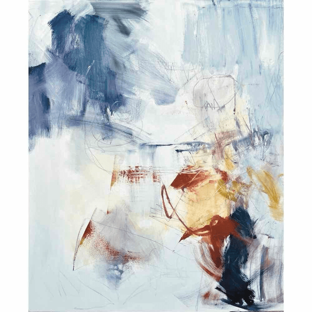 Ascension périlleuse,200x120x3cm, Diptyque de l’artiste Eva Chesneau, sur toile, bords peints, prêt à être accroché, sans cadre