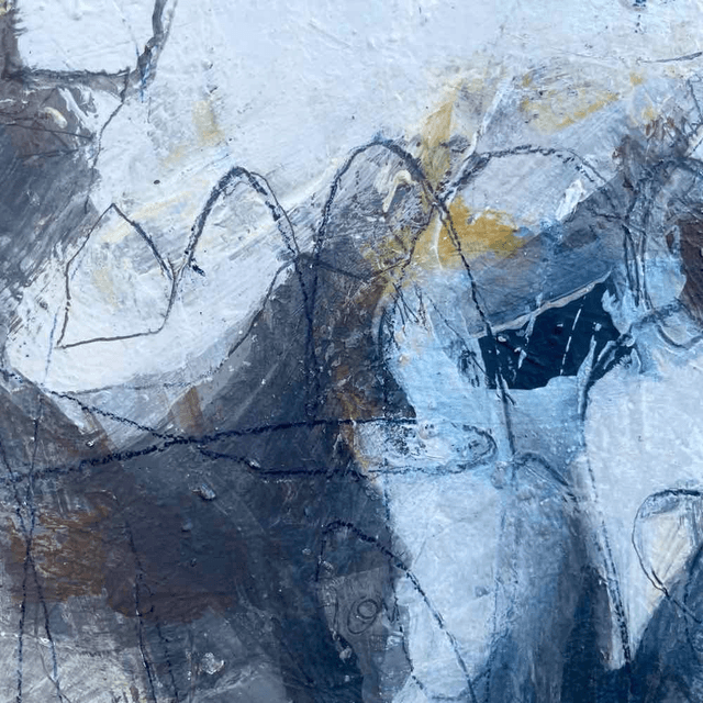 Créativité débordante,50x50x3cm, 2 versions, Peintures de Eva Chesneau, sur bois, bords peints, prêt à être accroché, sans cadre