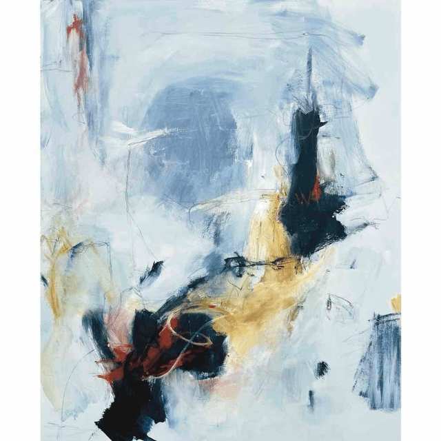 Ascension périlleuse,200x120x3cm, Diptyque de l’artiste Eva Chesneau, sur toile, bords peints, prêt à être accroché, sans cadre