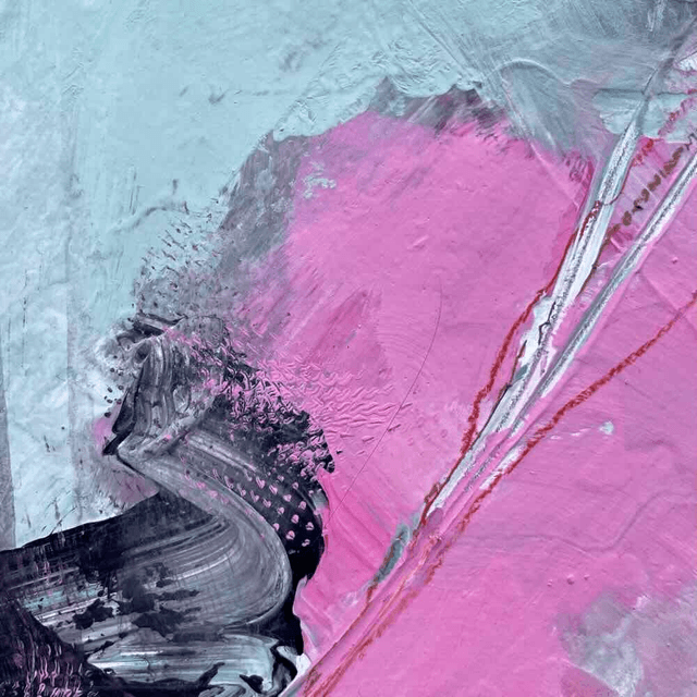Patience, 60x60x0,3cm, Œuvre original de l’artiste Eva Chesneau, sur bois, avec cadre de qualité en aluminium 