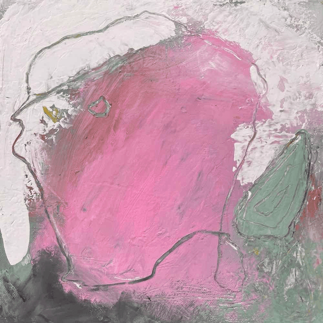 3 Créatures roses, 30x30x2,1cm, Série de 3 Œuvres de l’artiste Eva Chesneau, sur TOILE, bords peints, prêt à être accroché, sans cadre
